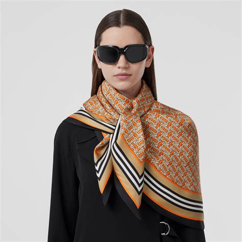 burberry long silk scarf|burberry silk scarf women.